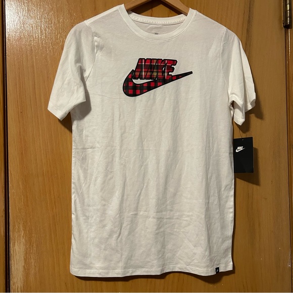 Nike Plaid Logo Tee - Picture 1 of 4